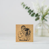 Antiker Fotograf mit Kamera Begleitkarte (Stehend Vorderseite)