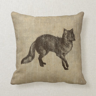 Antiker Fuchs Kissen