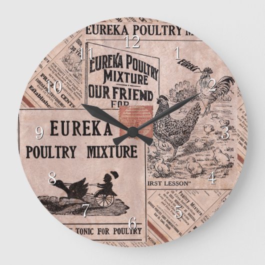 Antiker Füttre Große Wanduhr (Vorderseite)