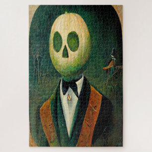 Antiker Geist-Kürbiskopf-Mann Puzzle