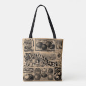 Antiker Gemüsemarkt Gemüsegarten Tasche (Rückseite)
