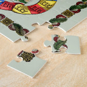 Antiker George-Washington-Schlangenspiel-Brettdruc Puzzle (Seite)