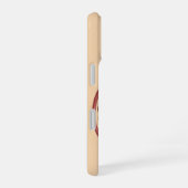 Antiker geschnittener Granatapfel iPhone 16 Hülle (Rechte Seite)