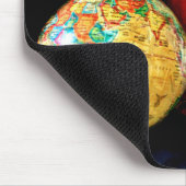 Antiker Globus und Bücher Mousepad (Ecke)