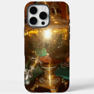Antiker goldener Samowar Erbstück Teekanne Kunst iPhone 16 Pro Max Hülle