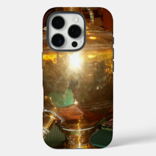 Antiker goldener Samowar Erbstück Teekanne Kunst iPhone 16 Pro Hülle
