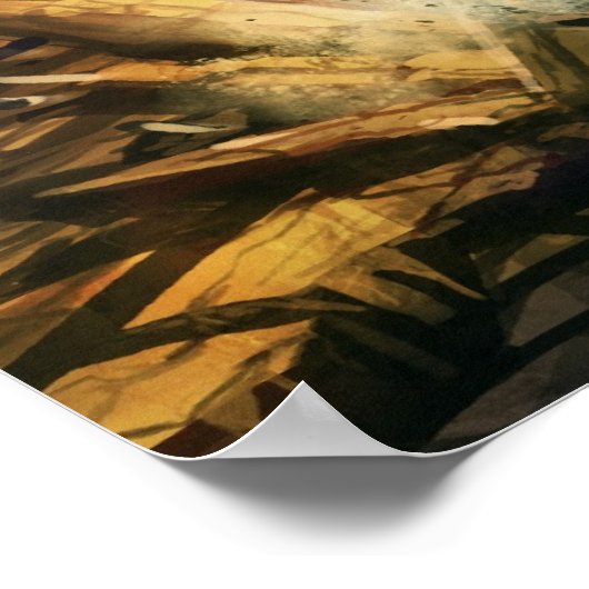 Antiker Golem-Kampf Poster (Ecke)