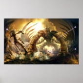 Antiker Golem-Kampf Poster (Vorne)