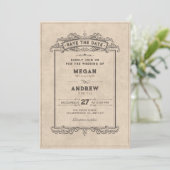 Antiker gotischer Bogen Save The Date (Stehend Vorderseite)