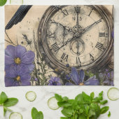 Antiker gotischer Rabe Geschirrtuch (Gefaltet)