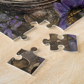 Antiker gotischer Rabe Puzzle (Seite)