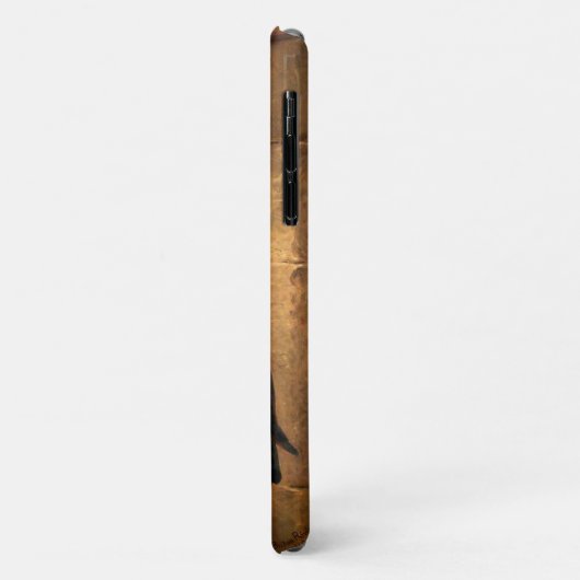 Antiker gotischer Raben auf antiken mittelalterlic Case-Mate iPhone Hülle (Hinten/Links)