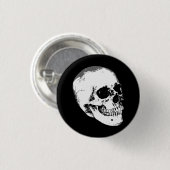 Antiker gotischer Totenkopf Button (Vorne & Hinten)