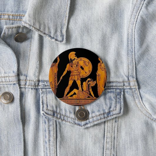 Antiker Gott und Göttliche Frieze - Griechenland Button (Beispiel)