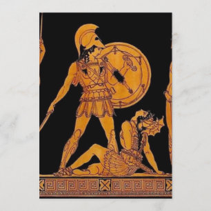 Antiker Gott und Göttliche Frieze - Griechenland Einladung