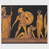 Antiker Gott und Göttliche Frieze - Griechenland Geschenkpapier (Flach)