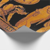 Antiker Gott und Göttliche Frieze - Griechenland Geschenkpapier (Ecke)