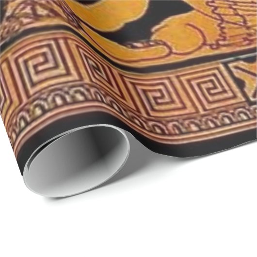 Antiker Gott und Göttliche Frieze - Griechenland Geschenkpapier (Rolleneckpunkt)