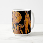 Antiker Gott und Göttliche Frieze - Griechenland Kaffeetasse (VorderseiteRechts)