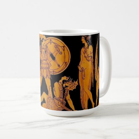 Antiker Gott und Göttliche Frieze - Griechenland Kaffeetasse (VorderseiteRechts)