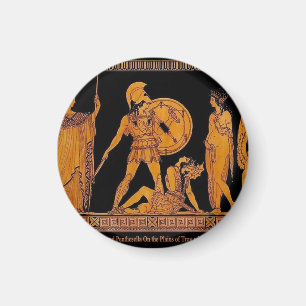 Antiker Gott und Göttliche Frieze - Griechenland Magnet