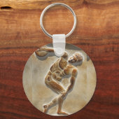 Antiker griechischer Discus Thrower - Discobolus Schlüsselanhänger (Vorderseite)