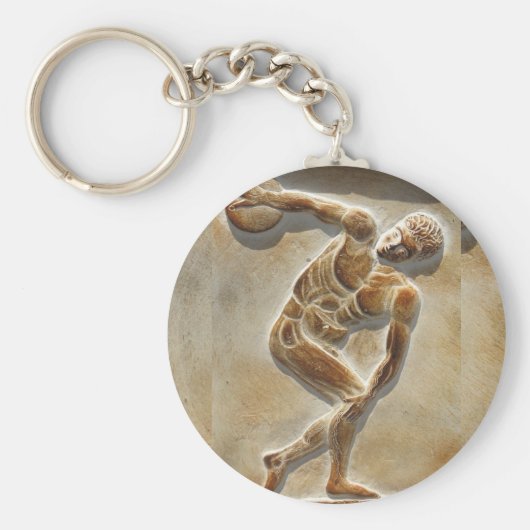 Antiker griechischer Discus Thrower - Discobolus Schlüsselanhänger (Vorne)