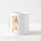 Antiker griechischer Musiker, der Kithara singt un Kaffeetasse (Vorderseite Links)