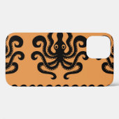 Antiker griechischer Oktopus, Wellenmuster Case-Mate iPhone Hülle (Rückseite (Horizontal))