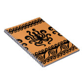 Antiker griechischer Oktopus, Wellenmuster Notizblock (Rechte Seite)