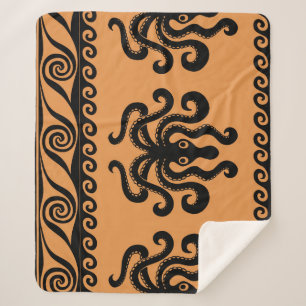 Antiker griechischer Oktopus, Wellenmuster Sherpadecke