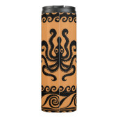 Antiker griechischer Oktopus, Wellenmuster Thermosbecher (Rückseite)