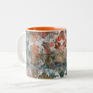 Antiker Grunge Vintage Alter Handgefertigter Wollt Zweifarbige Tasse
