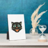 Antiker Halloween-Kater Fotoplatte (Seite)