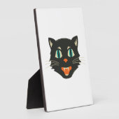 Antiker Halloween-Kater Fotoplatte (Seite)