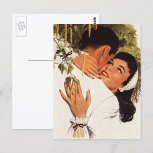 Antiker Heiratsantrag, Liebe und Romantik Postkarte