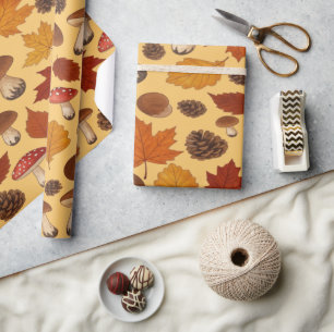 Antiker Herbststil Alte Welt Eleganz Geschenkpapier