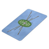 Antiker Himmelsschild und Speere Magnet (Linke Seite)