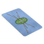 Antiker Himmelsschild und Speere Magnet (Rechte Seite)