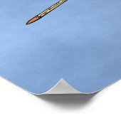 Antiker Himmelsschild und Speere Poster (Ecke)