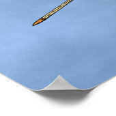 Antiker Himmelsschild und Speere Poster (Ecke)