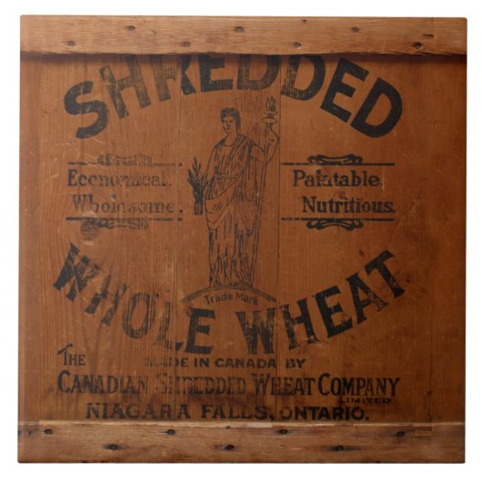 Antiker hölzerner fliese (Vorderseite)