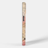 Antiker Individuelle Name Scrapbook Collage Pink Case-Mate iPhone Hülle (Rückseite / Rechts)