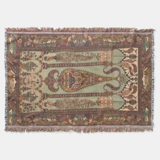 Antiker iranischer Perserteppich Decke (Vorderseite)