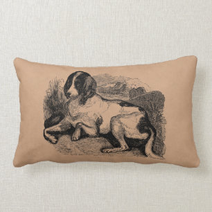 Antiker Jagdhund 1800er Jahre Hunde Hounds Lendenkissen