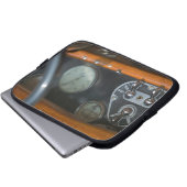 antiker Jaguar 2 Laptopschutzhülle (Vorne Knopf)