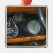 antiker Jaguar 2 Silbernes Ornament (Vorne)