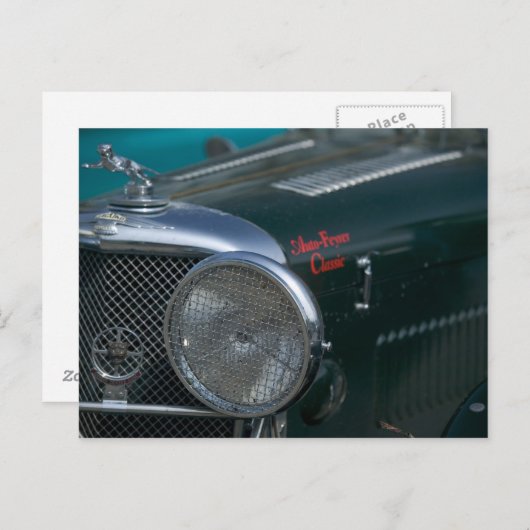 antiker Jaguar Postkarte (Vorne/Hinten)