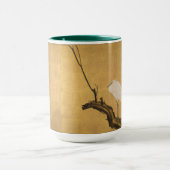 Antiker japanischer Heron auf einer Wilden Branch Tasse (Zentrum)