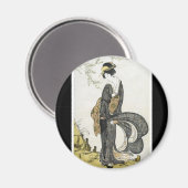 Antiker japanischer Kunstmagnet Magnet (Vorderseite/Rückseite)